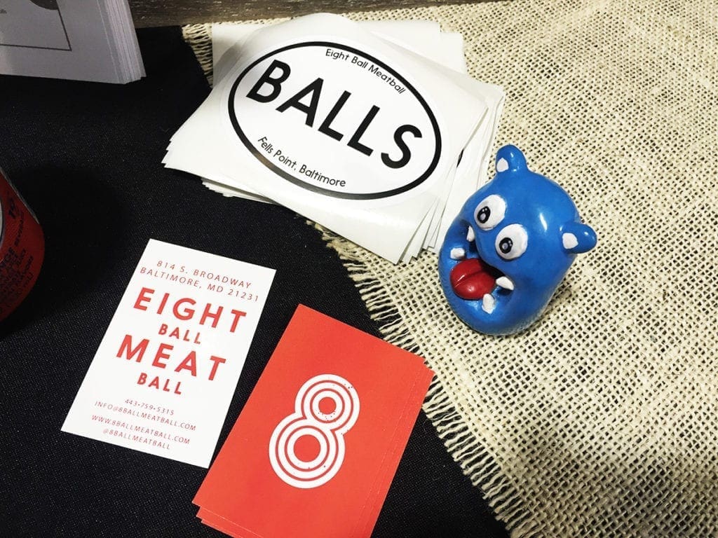 NOM NOM Boris with 8 Ball Meatball at Emporiyum Food Market in Baltimore