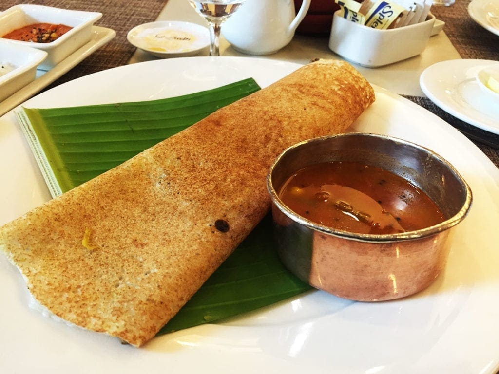 Breakfast Dosa @ Le Jardin Buffet at Oberoi Hotel in Bangalore India