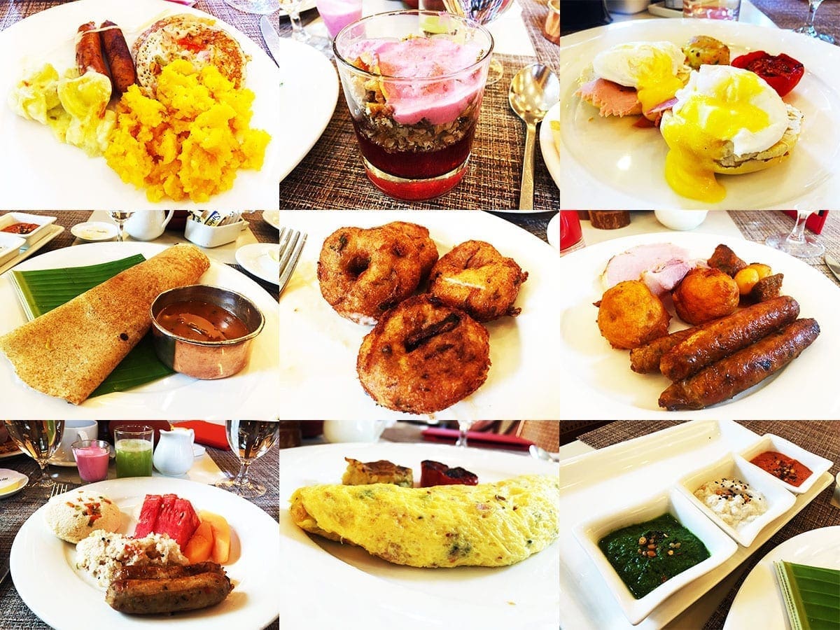 Le Jardin Breakfast Buffet at Oberoi Hotel in Bangalore India