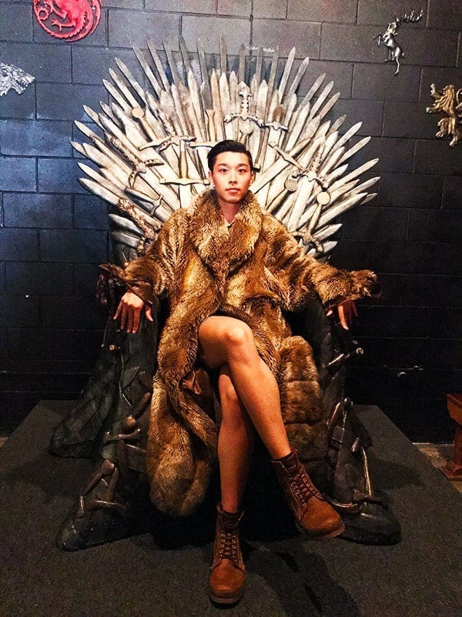 The Queen, Rex You Wu, of the Game of Thrones Popup Bar