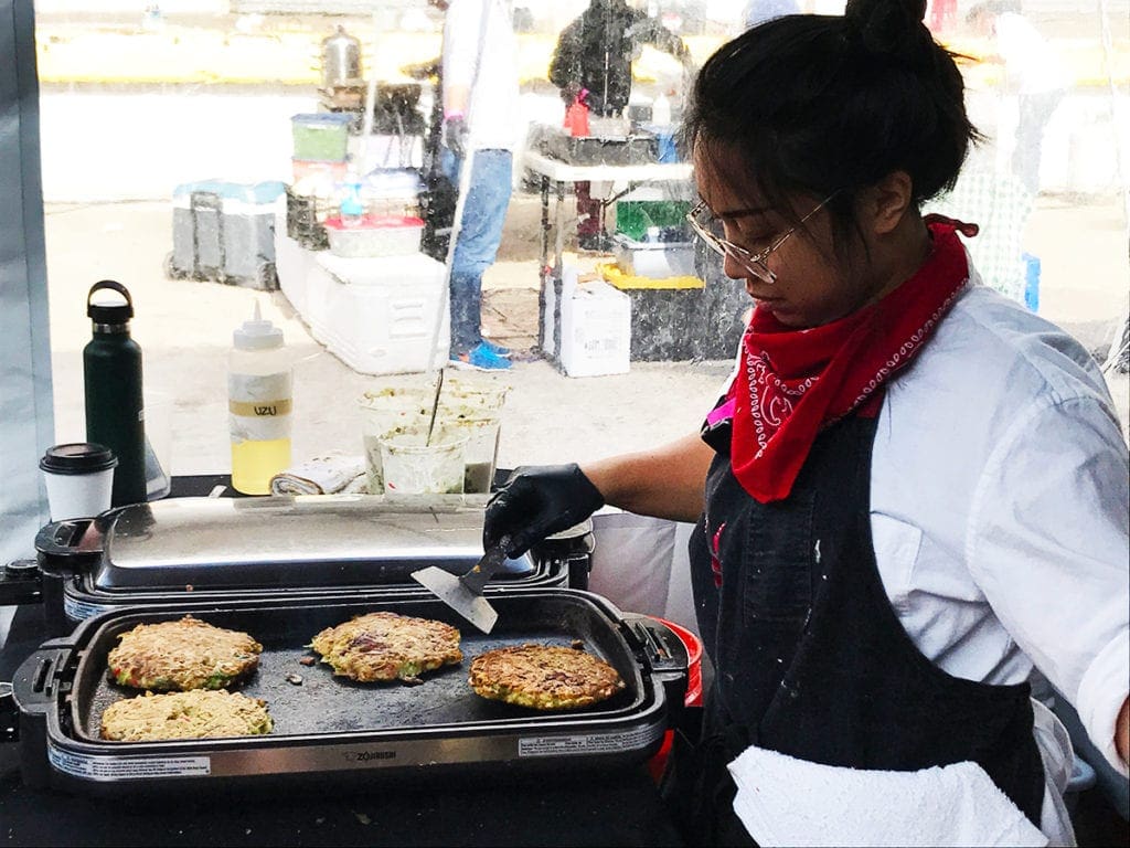 Veggie Okonomiyaki from Uzu at Emporiyum in Washington DC