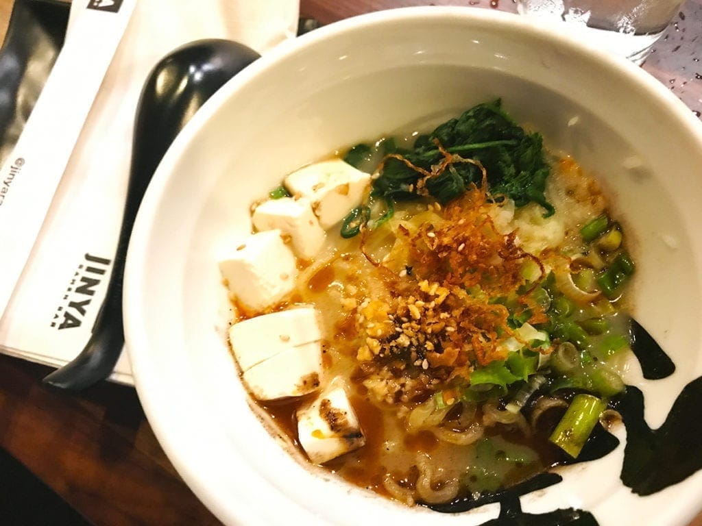 Vegeterian Ramen @ Jinya Ramen Grand Opening in Logan Circle