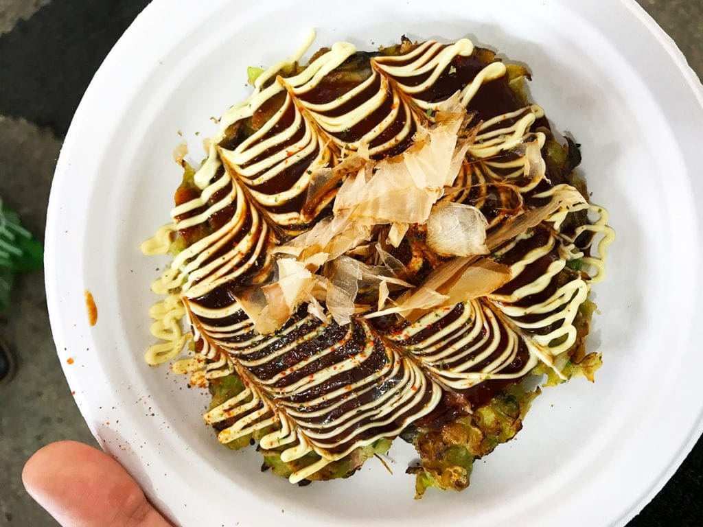 Veggie Okonomiyaki from Uzu at Emporiyum in Union Market Washington DC