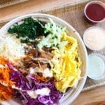 Bibimbap Rice and Noodles Mix Bowl @ Bibibop Asian Grill