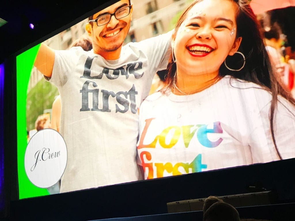Sponsor J.Crew from HRC National Dinner 2018