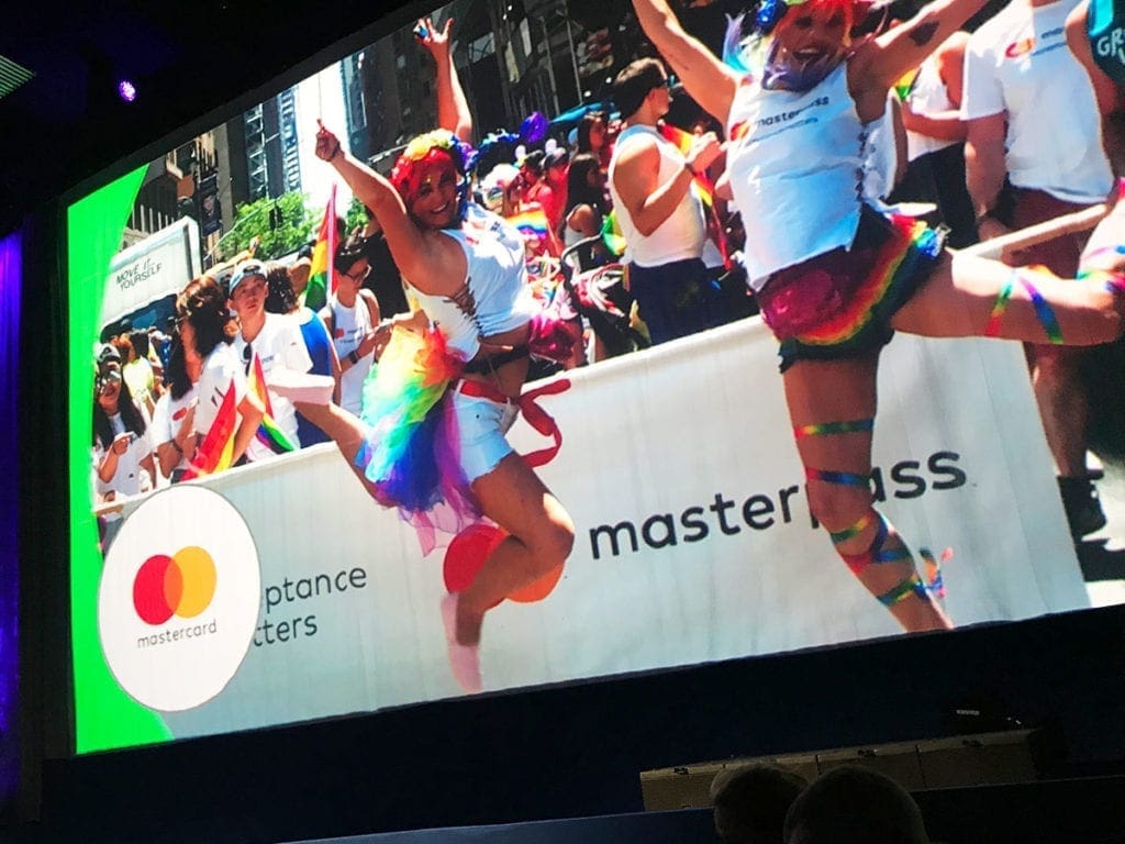 Sponsor Mastercard from HRC National Dinner 2018