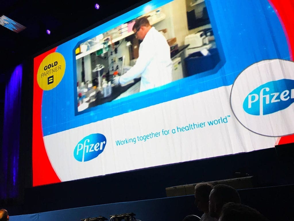 Sponsor Pfizer from HRC National Dinner 2018