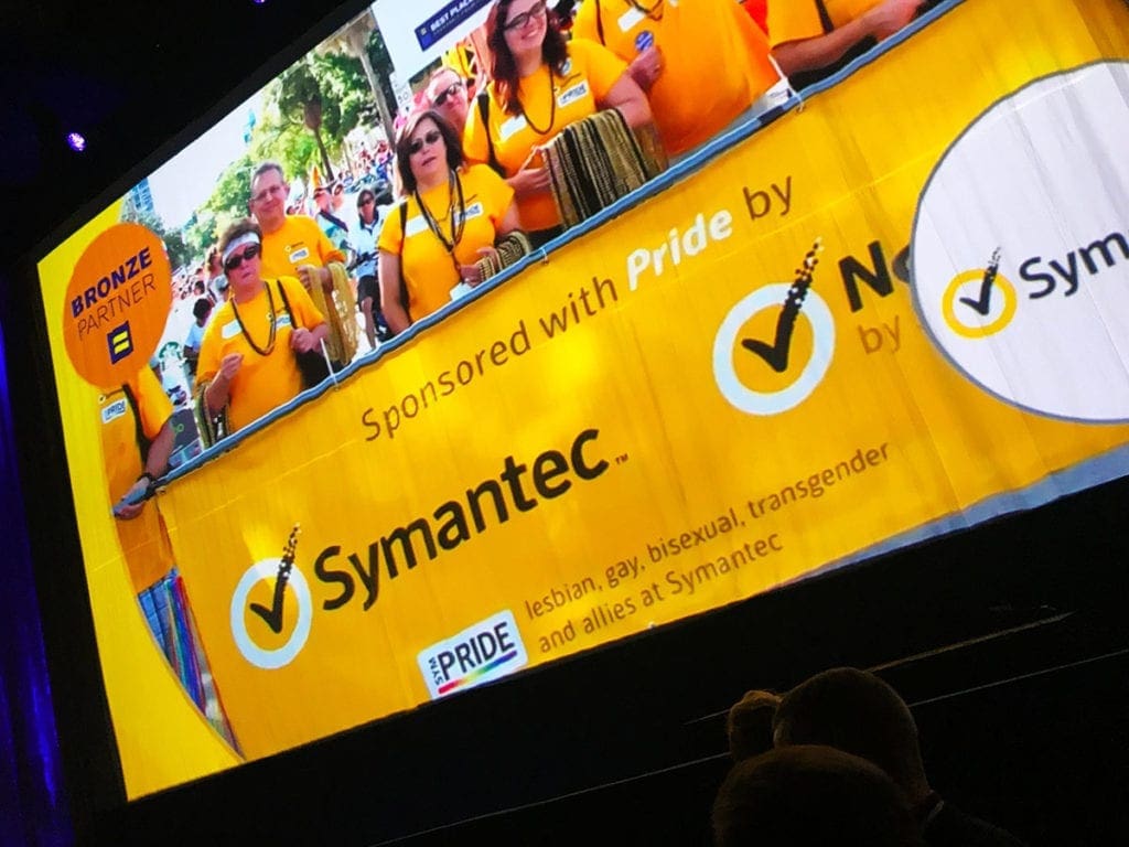 Sponsor Symantec from HRC National Dinner 2018