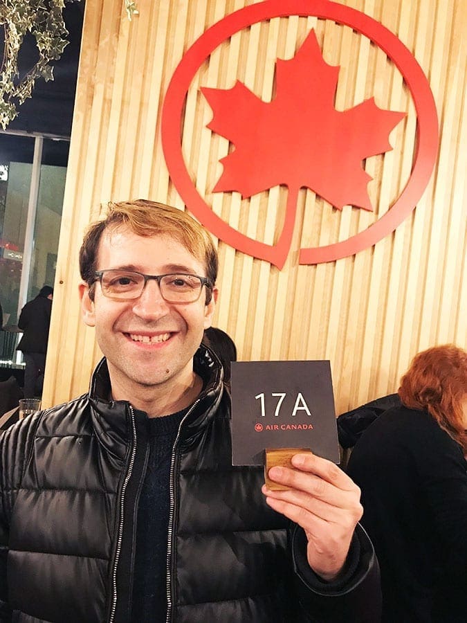 Jamie at Air Canada Poutinerie in Washington DC
