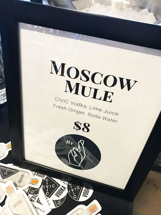 Moscow Mule with Civic Vodka from Republic Restoratives at Emporiyum 2018