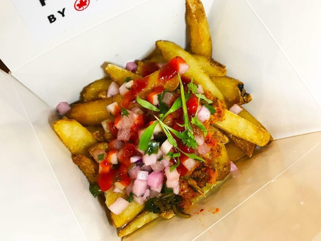 Seoul's Twice The Spice Kimchi from Air Canada Poutinerie in Washington