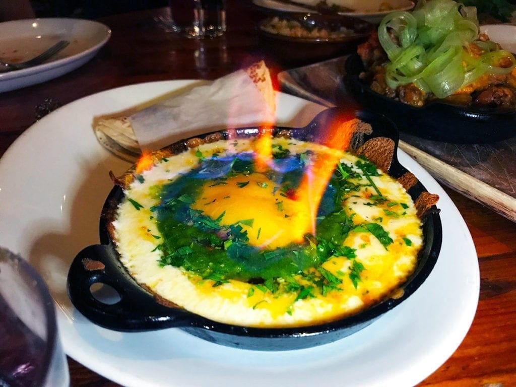 Mezcal Flamed Queso Fundido from Tico (6 NOMs)