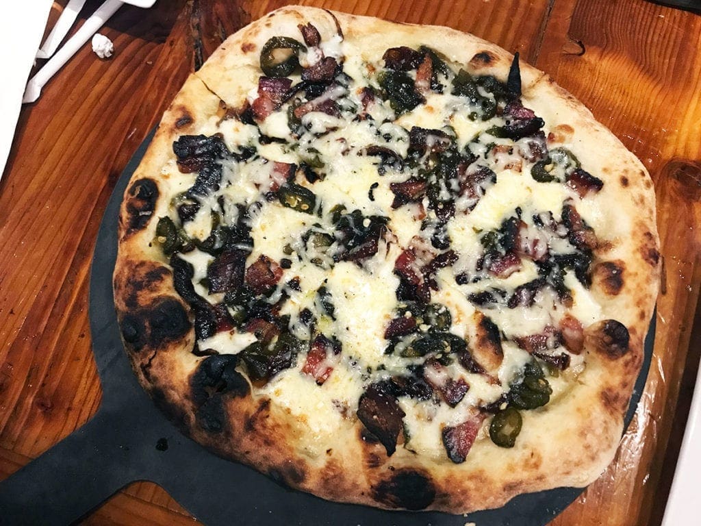 Hot Mess Pizza from Frankly Pizza in Kensington Maryland