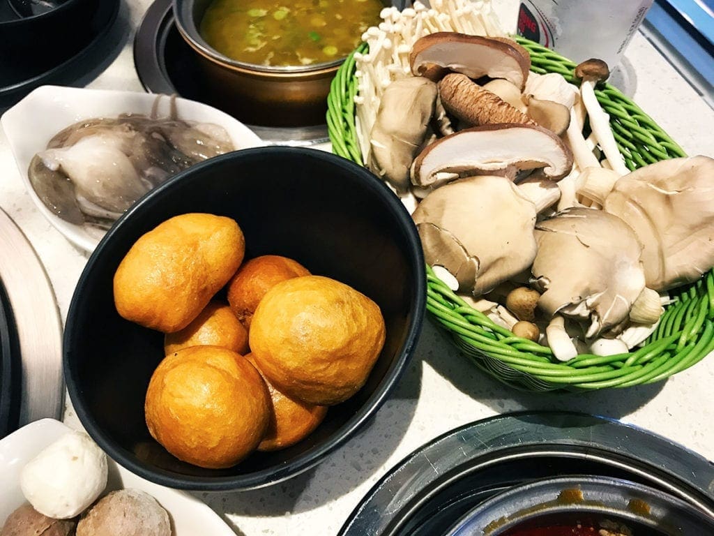 Veggies and Mushrooms from Hot Pot Hero in Rockville Maryland