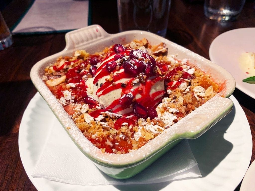 Rhubarb Strawberry Cobbler from Unconventional Diner in Shaw Downtown Washington DC