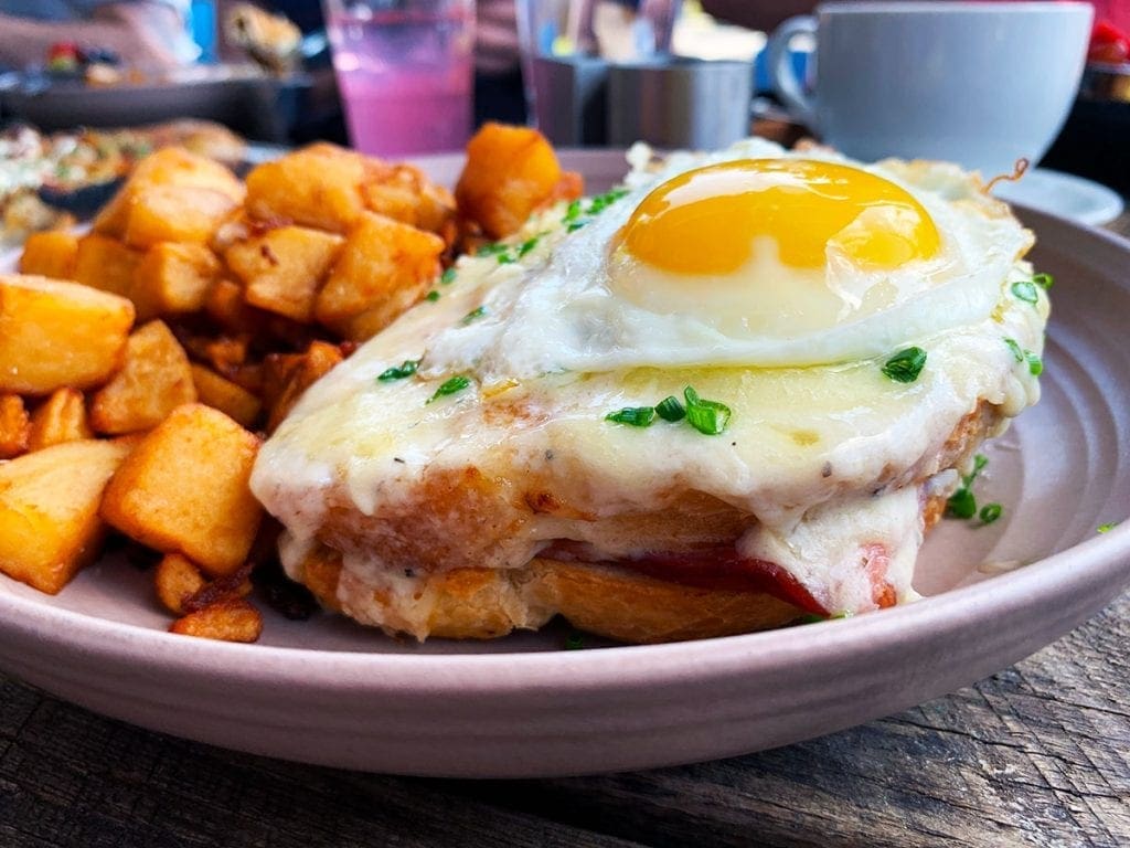 Croque Madame at Little Beast Cafe & Bistro in Chevy Chase Washington DC