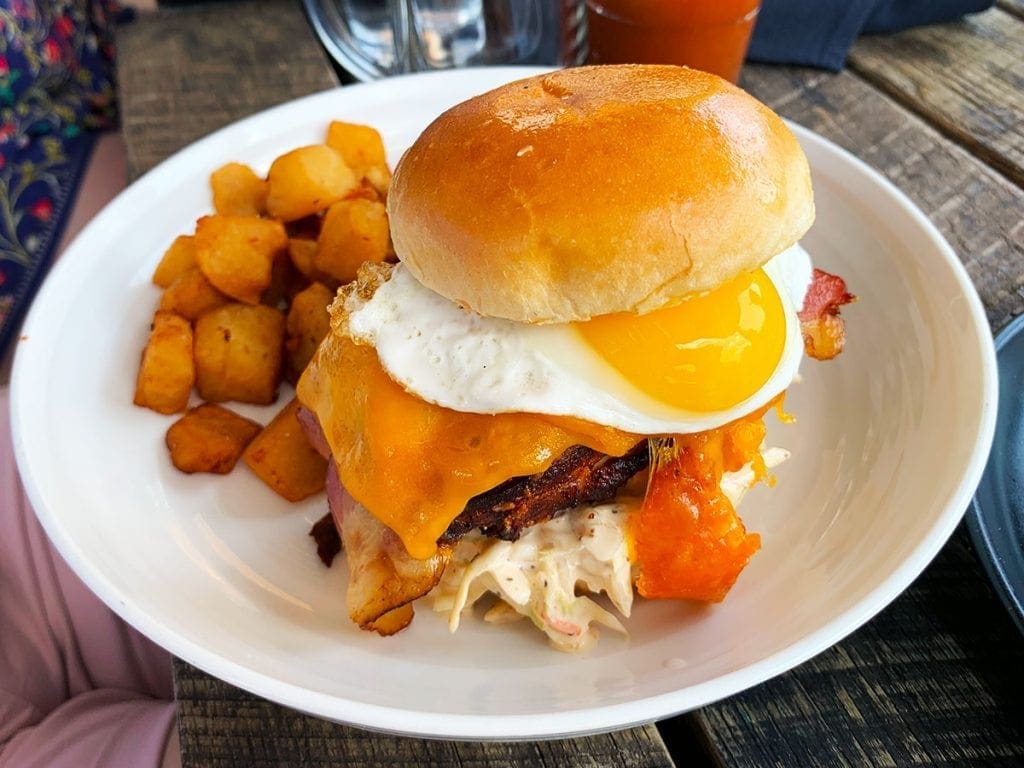 Fried Chicken Sandwich at Little Beast Cafe & Bistro in Chevy Chase Washington DC