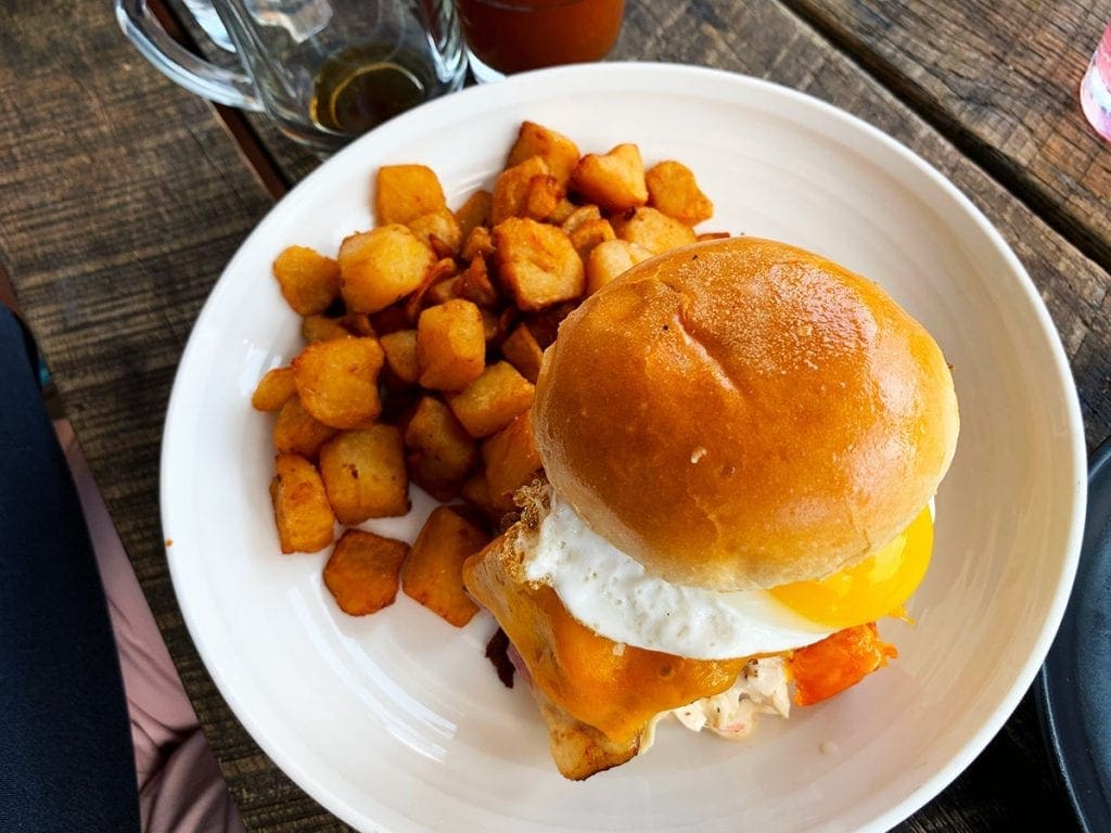 Fried Chicken Sandwich at Little Beast Cafe & Bistro in Chevy Chase Washington DC