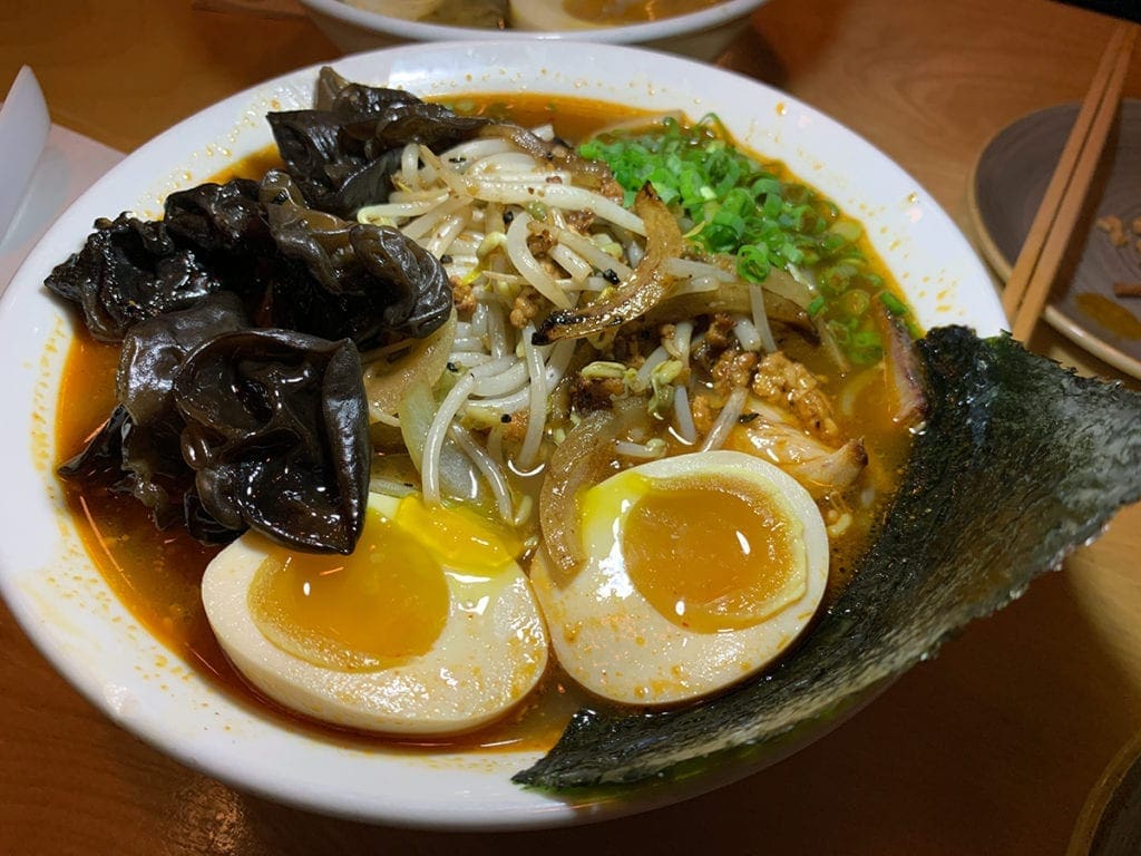 Spicy Shoyu Ramen from Haikan in Shaw Washington DC